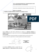 Los Polígonos y Las Propiedades de Las Medidas de Sus Ángulos Interiores y Exteriores