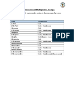 Calendario Reuniones CEAL Regimiento Rancagua