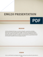 EMG20 presentation outlines A&A packaging technology mission and vision