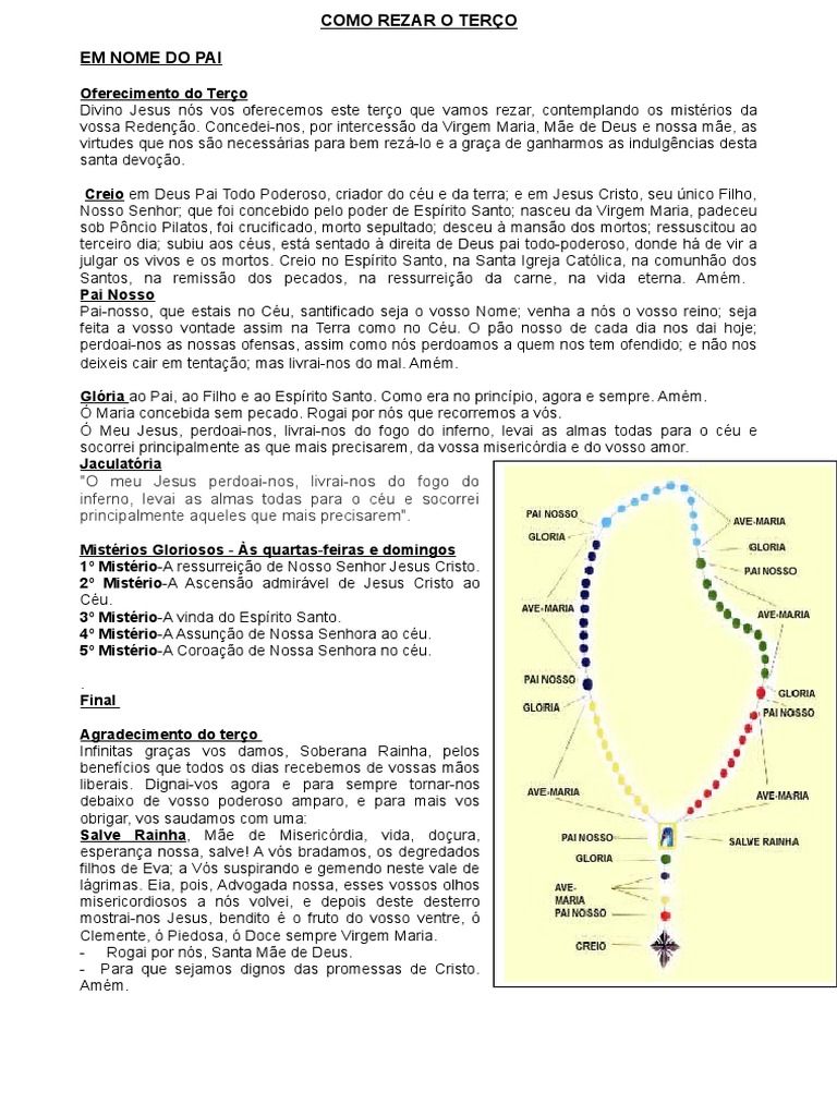 Como rezar o Terço: uma guia passo-a-passo para a devoção católica ...