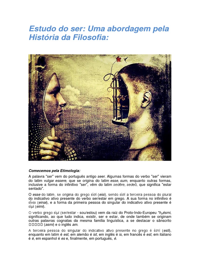 Estudo do Ser na Filosofia | PDF | Movimentos filosóficos | Raciocínio