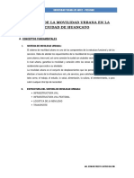 Analisis de La Movilidad Urbana en La Ciudad de Huancayo