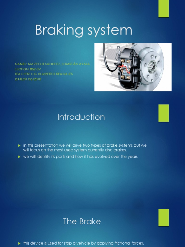 Overview of Brake Systems and Types | PDF | Brake | Anti Lock Braking ...