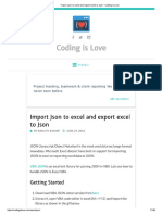 Import Json to Excel and Export Excel to Json - Coding is Love