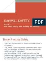 Sawmill Safety 3-Trim Saws