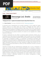 "Pedagogía Del Amor" - Legado Del Comandante Supremo Hugo Rafael Chávez Frías - Por - Marta Sánchez PDF