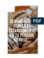 15 Maneras de Vencer El Estancamiento en Tu Pérdida de Peso