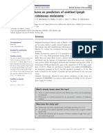 Dermoscopy Structures As Predictors of Sentinel Lymphnode Positivity in Cutaneous Melanoma