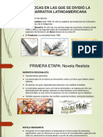 Evolución de la narrativa latinoamericana en tres épocas