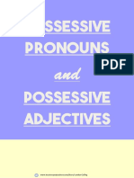 Possessive Adjectives and Pronouns