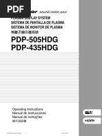 Pioneer Pdp-435 Pdp-505 Manual