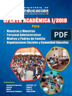 Oferta Academica 2018