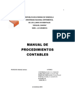 Manual de procedimientos contables para empresa de distribución de alimentos