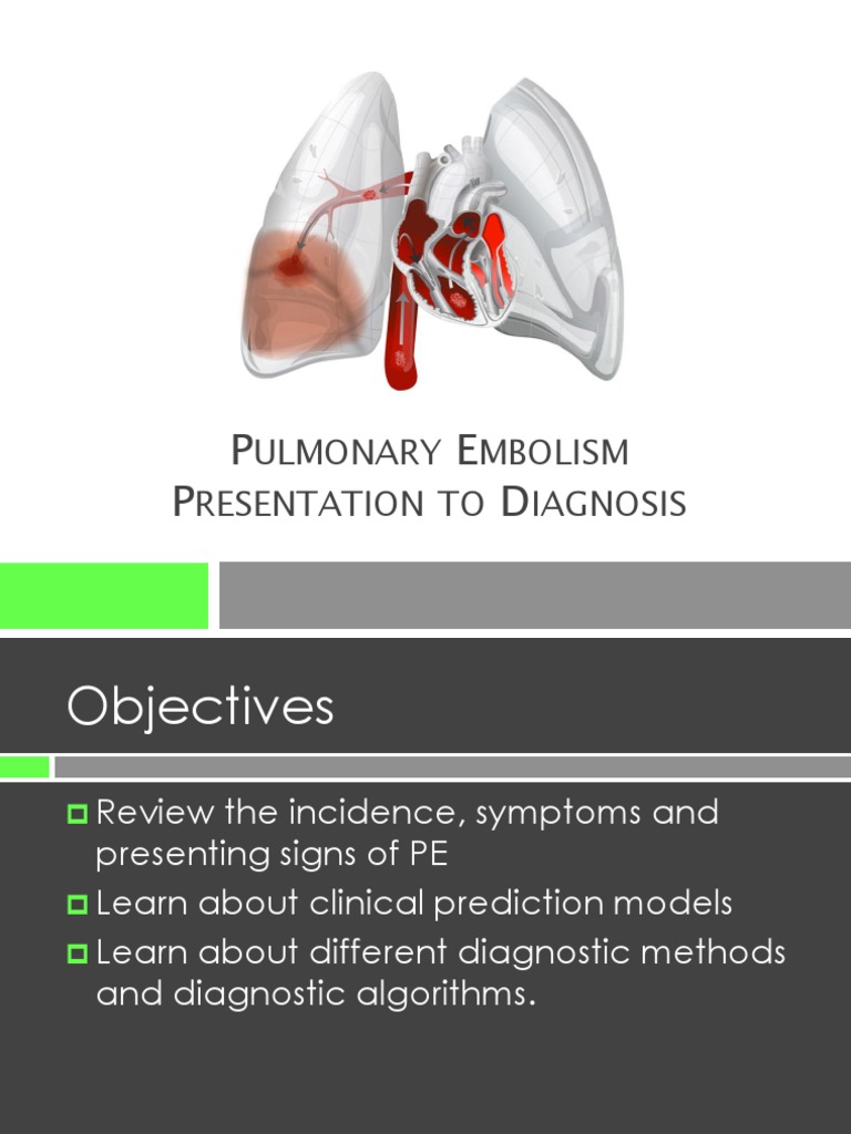 Diagnosisfor PE | PDF | Ct Scan | Cardiovascular System