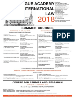 Summer Courses: The Hague Academy of International LAW