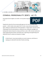 Consul Personality (ESFJ, - A - T) - 16personalities