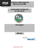 Prova Advogado Idecan