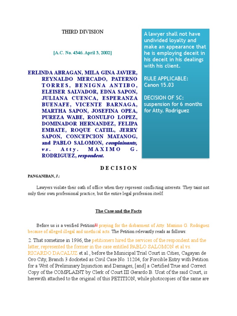 Ethics (AttorneyClient Rel PDF Lawyer Disbarment