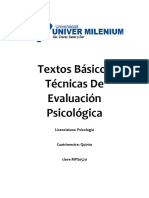 Tecnicas de Evaluación Psicológica