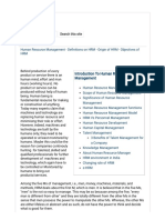 Human Resource Management - Definitions On HRM - Origin of HRM - Objectives of HRM - What Is Human Resource - (Defined) Human Resource Management-Whatishumanresource - Com-Labour Laws