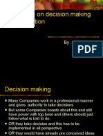 Case Study on Decisions