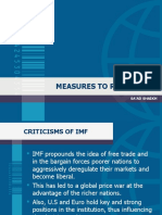 Measures To Reform Imf