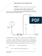 PE-system Hydraulic Design of Liquid or Water Pumping Circuit PDF