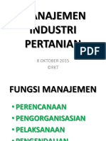 Manajemen Industri Pertanian