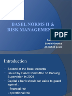 Basel Norms Ii & Risk Management: Rasleen Kaur Sakshi Goenka Abhishek Passi