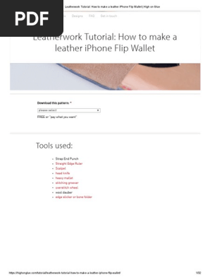 Leatherwork Tutorial