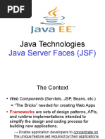 Java Technologies: Java Server Faces (JSF)