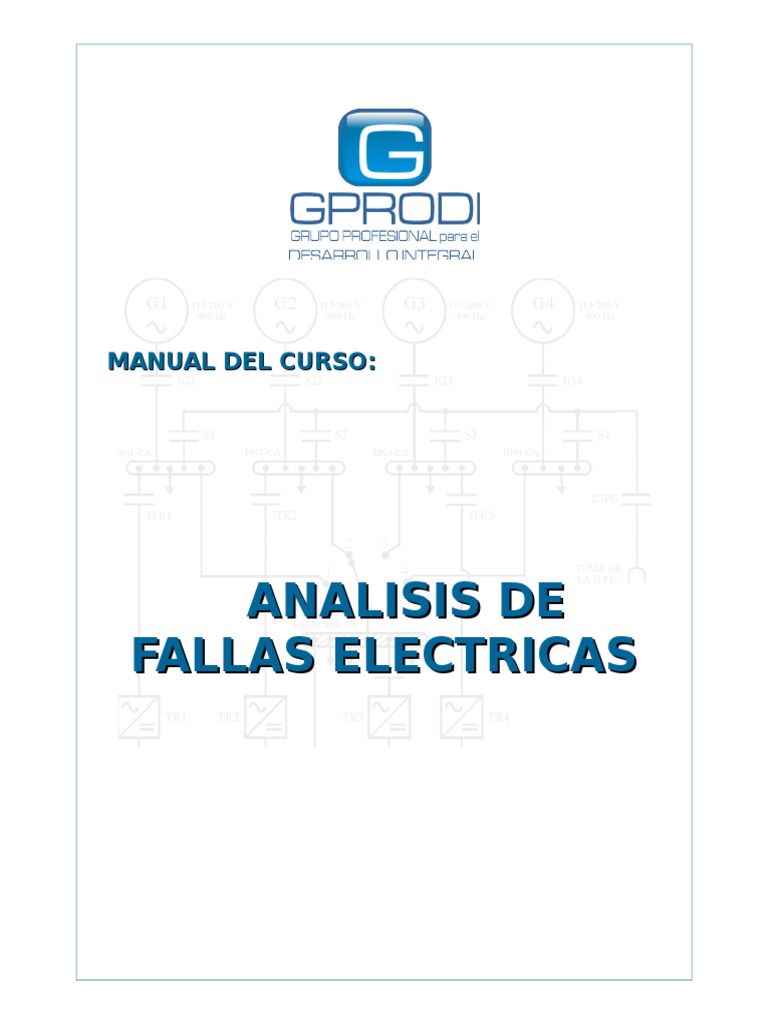 Análisis De Fallas Eléctricas Pdf Corriente Eléctrica Transformador