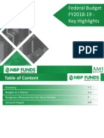 Federal Budget FY2018-19 - Key Highlights