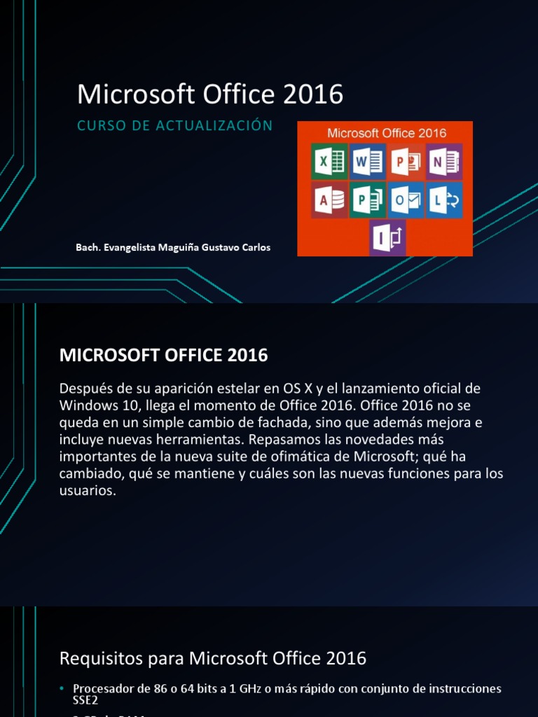 Microsoft Office 2016 | PDF | Microsoft PowerPoint | Microsoft Office
