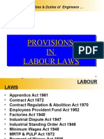 Provisions IN Labour Laws Provisions IN Labour Laws