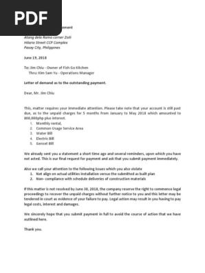 Demand Letter