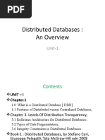 Distributed Databases: An Overview: Unit-1