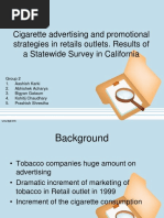 Cigarette Advertising and Promotional Strategies in Retails Outlets. Results of A Statewide Survey in California