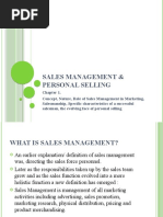 Sales Management & Personal Selling