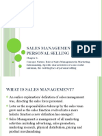 Sales Management & Personal Selling