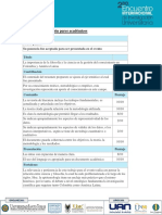 Formatode Evaluación