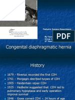 Congenital Diaphragmatic Hernia: Pediatric Surgery Department