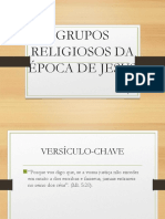 Grupos Religiosos Da Epoca de Jesus