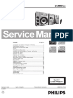 Manual de serviço compacto para sistema de áudio digital