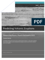 Predicting Volcanic Eruptions