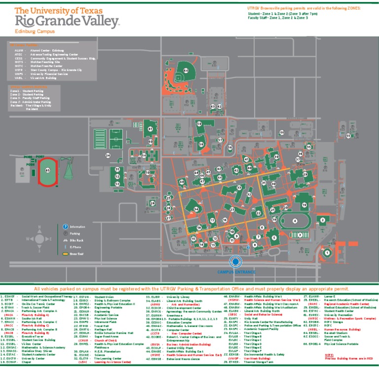 Utrgv Campus Map
