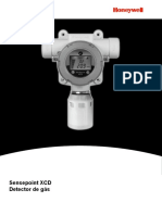 Manual Detector de Gás Sensepoint XCD em Portugues