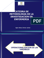 Operacionalizacion de V