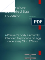 Temperature Controlled Egg Incubator