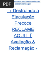 → Guia Destruindo a Ejaculação Precoce RECLAME AQUI |【Avaliação & Reclamação - Guia PDF ☛ GRÁTIS】